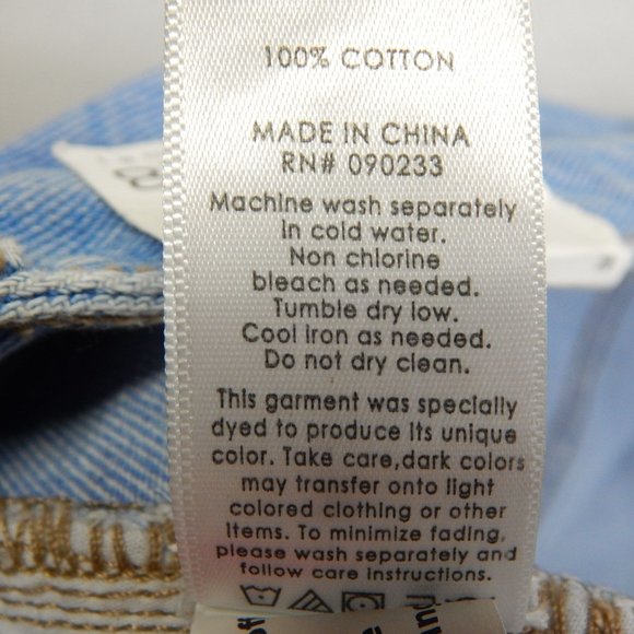 PacSun Womens High Rise Cut Off Short Shorts Button Fly Denim Blue  Size 28 - Picture 11 of 11